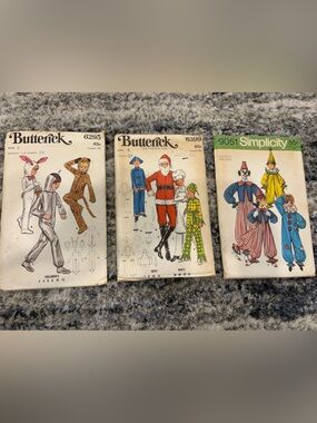 Butterick and Simplicity vintage children’s sewing patterns